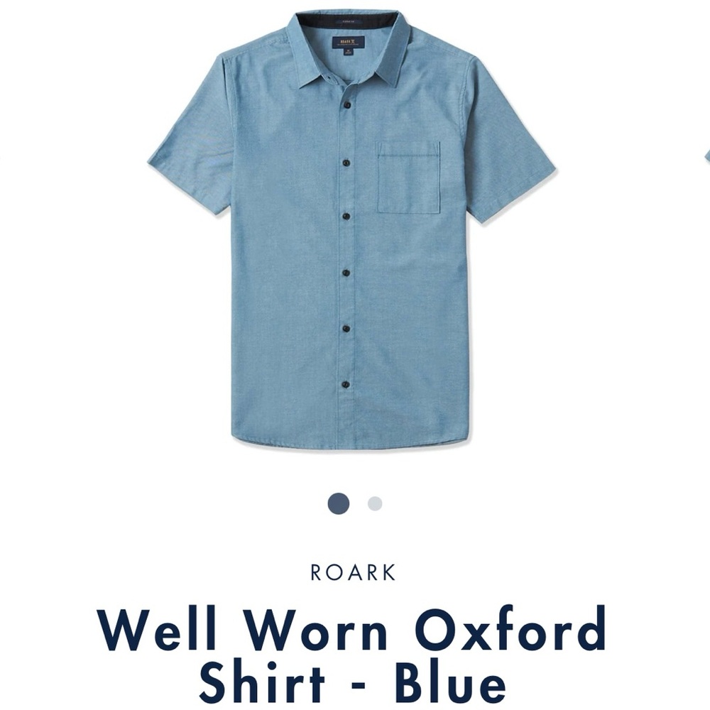 NWT Roark Well Worn Oxford Shirt